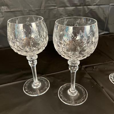 Lot of 4 Rogaska Crystal Wine Glasses