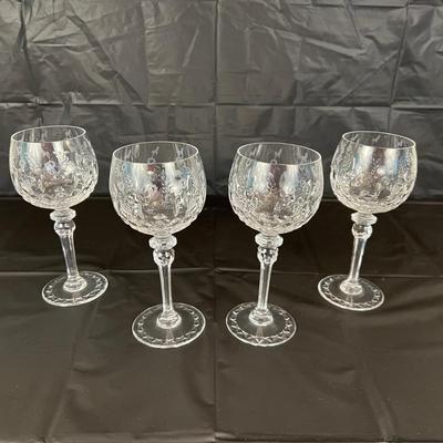 Lot of 4 Rogaska Crystal Wine Glasses