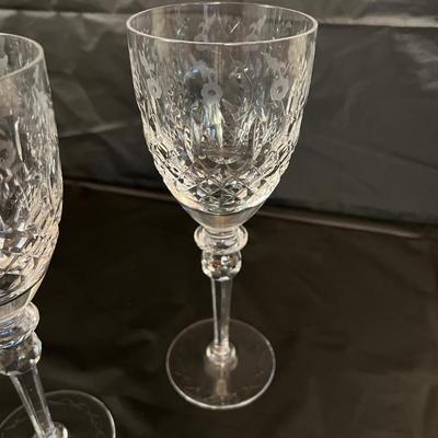 Lot of 10 Rogaska Crystal White Wine Glasses