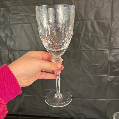 Lot of 10 Rogaska Crystal White Wine Glasses