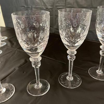 Lot of 10 Rogaska Crystal White Wine Glasses