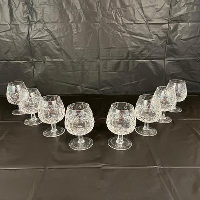 Lot of 8 Rogaska Crystal Scotch Whiskey Snifter Goblet Glasses