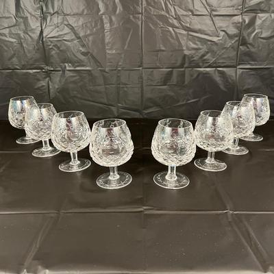 Lot of 8 Rogaska Crystal Scotch Whiskey Snifter Goblet Glasses