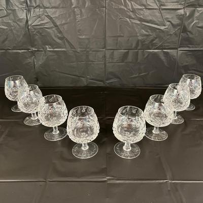 Lot of 8 Rogaska Crystal Scotch Whiskey Snifter Goblet Glasses