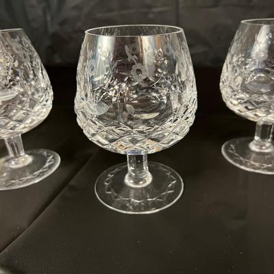 Lot of 8 Rogaska Crystal Scotch Whiskey Snifter Goblet Glasses