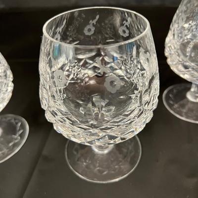 Lot of 8 Rogaska Crystal Scotch Whiskey Snifter Goblet Glasses