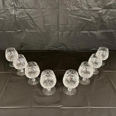 Lot of 8 Rogaska Crystal Scotch Whiskey Snifter Goblet Glasses