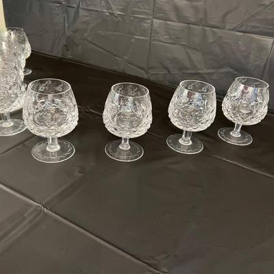 Lot of 8 Rogaska Crystal Scotch Whiskey Snifter Goblet Glasses