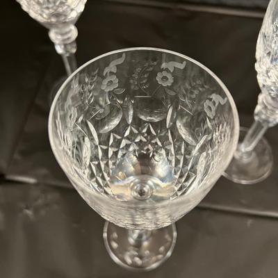 Lot of 10 Rogaska Crystal White Wine or Champagne Glasses