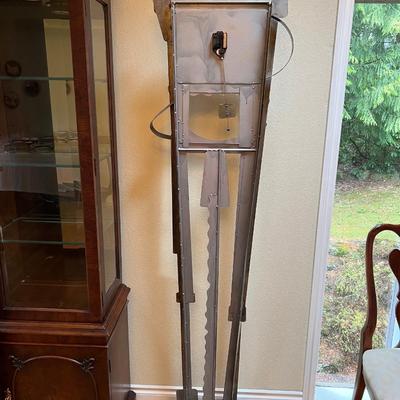 Modern Abstract Art Signed Floor Clock
