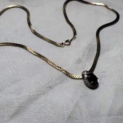 Large Impressive Ross Simons Sapphire And Diamonds 24" Gold Vermeil