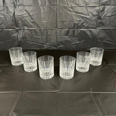 Lot of 6 Baccarat Harmonie Crystal Tumbler Glasses