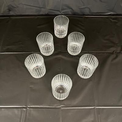 Lot of 6 Baccarat Harmonie Crystal Tumbler Glasses