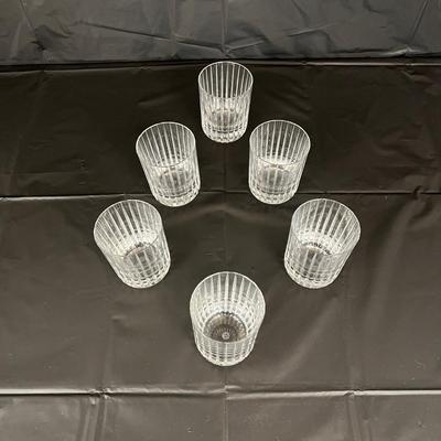 Lot of 6 Baccarat Harmonie Crystal Tumbler Glasses