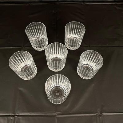 Lot of 6 Baccarat Harmonie Crystal Tumbler Glasses