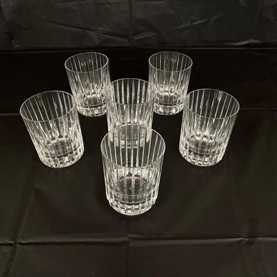 Lot of 6 Baccarat Harmonie Crystal Tumbler Glasses