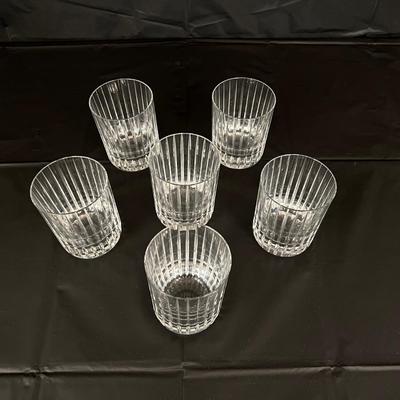 Lot of 6 Baccarat Harmonie Crystal Tumbler Glasses