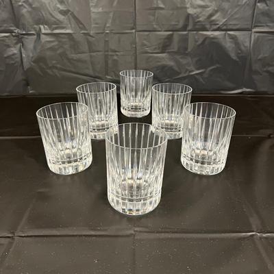 Lot of 6 Baccarat Harmonie Crystal Tumbler Glasses