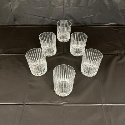 Lot of 6 Baccarat Harmonie Crystal Tumbler Glasses