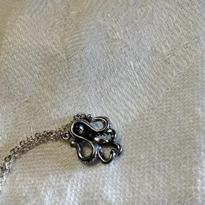 Roma Octopus Adjustable 16"  925 Necklace
