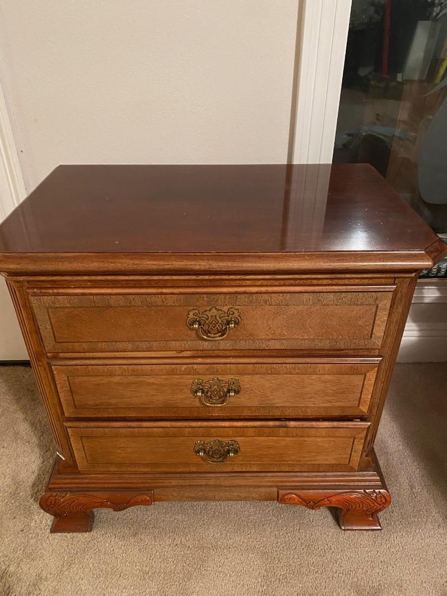 Solid wood Stanley nightstand