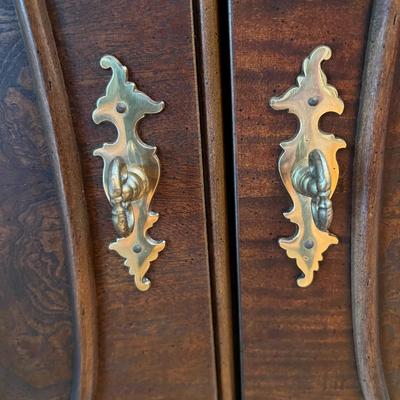 Gorgeous Vintage Century Hickory Wood Lighted Display Cabinet