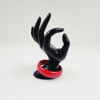 VINTAGE RED PLASTIC BANGLE BRACELET