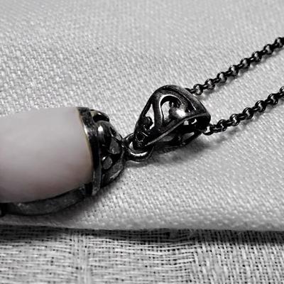 Gorgeous Vintage Mother Of Pearl 925 16" Necklace