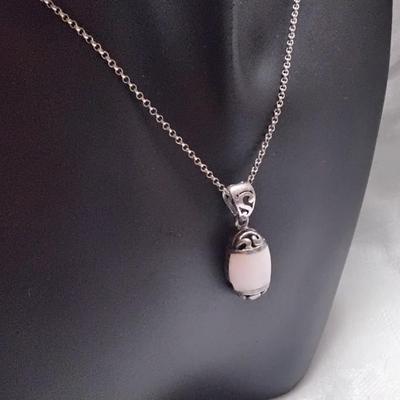 Gorgeous Vintage Mother Of Pearl 925 16" Necklace
