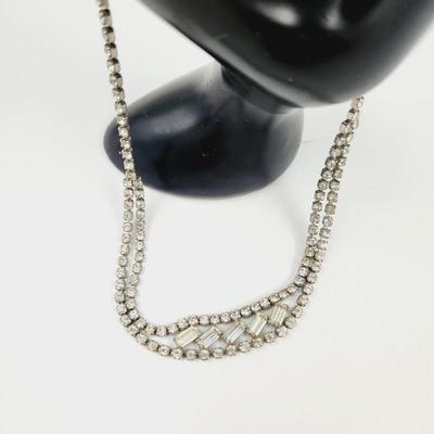 VINTAGE KRAMER OF NEW YORK RHINESTONE NECKLACE