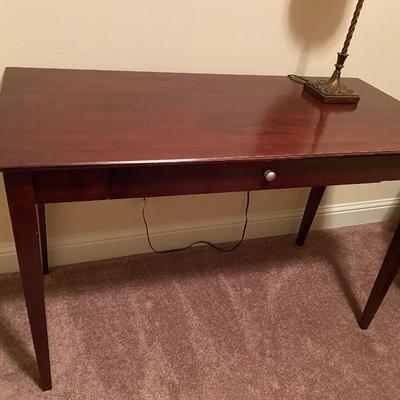 Wooden computer desk