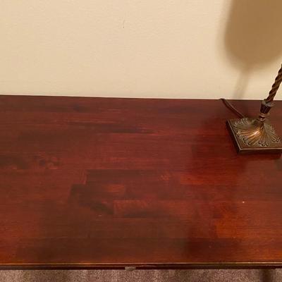 Wooden computer desk