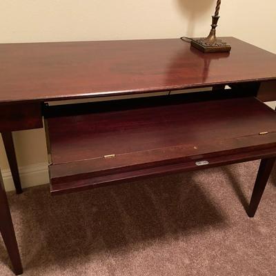Wooden computer desk
