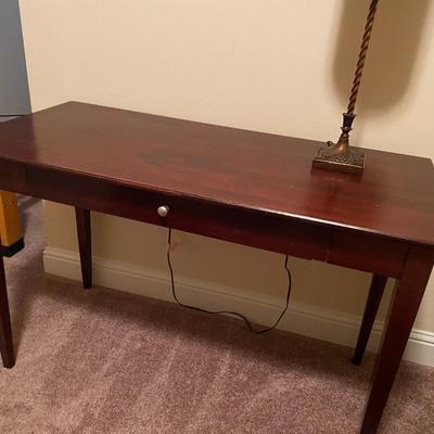 Wooden computer desk