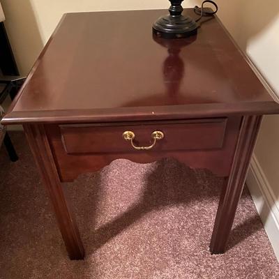 All-wood nightstand with one dovetailed drawer