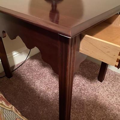 All-wood nightstand with one dovetailed drawer