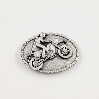 1983 BERGAMONT S146 MOTORCYCLE GUY COLLECTABLE BELT BUCKLE