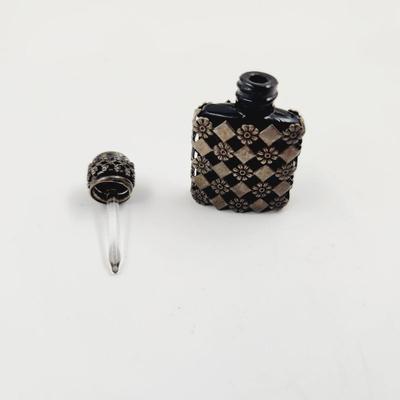 VINTAGE STERLING FRENCH MINATURE PERFUME BOTTLE