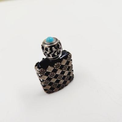 VINTAGE STERLING FRENCH MINATURE PERFUME BOTTLE
