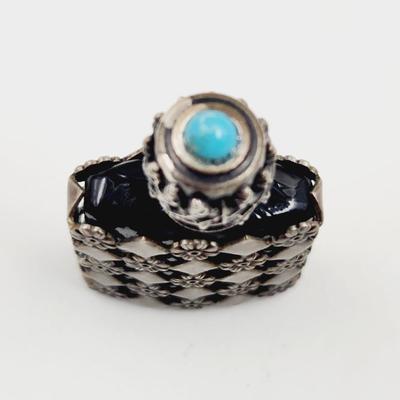 VINTAGE STERLING FRENCH MINATURE PERFUME BOTTLE