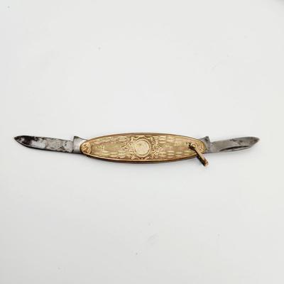 ANTIQUE RAILROAD STYLE (MISSING CHAIN) POCKET KNIFE