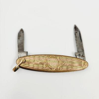 ANTIQUE RAILROAD STYLE (MISSING CHAIN) POCKET KNIFE