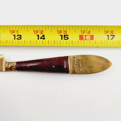 VINTAGE TEAK WOOD MADE IN THAILAND COLLECTABLE KNIFE