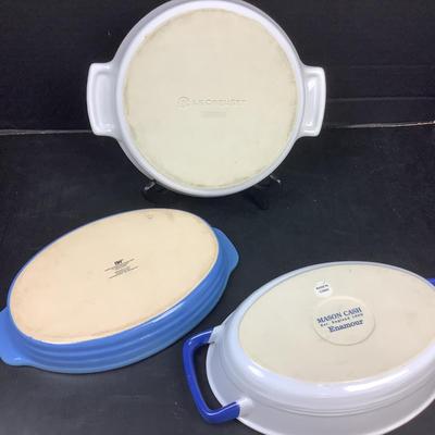 1429 Blue & White Baking Dishes Le Creuset Mason Cash