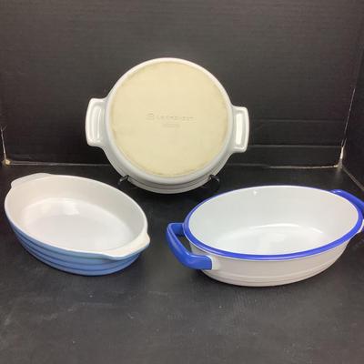 1429 Blue & White Baking Dishes Le Creuset Mason Cash