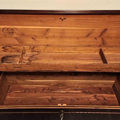 Lot #41  Vintage Cedar Chest w/key