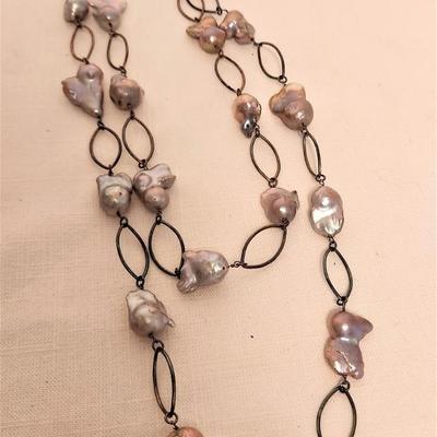 Lot #48  STAUER Baroque Pearl Necklace in Original box with receipt