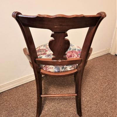 Lot #50  Victorian-Era Oak Parlor Chair