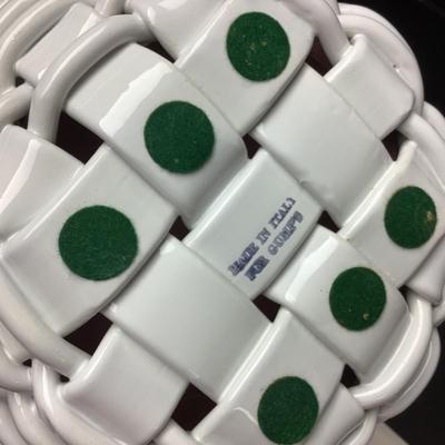 1465 GUMPS San Francisco Ceramic Apple Basket