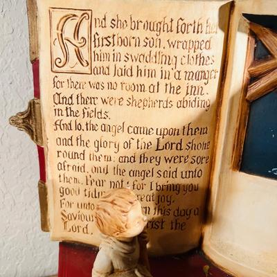 Musical Nativity Scene and Ceramic Jesus (GR-JM)